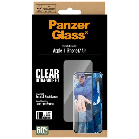 Szkło hartowane PanzerGlass Ultra-Wide Fit EasyAligner na iPhone Air