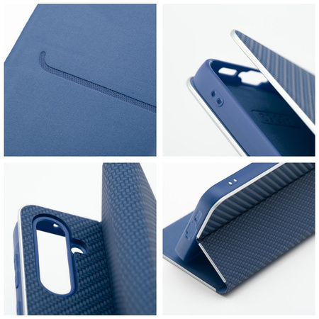 Kabura LUNA Book Carbon do SAMSUNG A55 5G niebieski