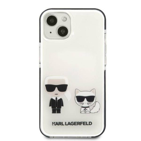Oryginalne Etui IPHONE 13 MINI Karl Lagerfeld Hardcase Karl&Choupette białe