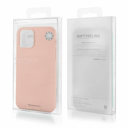 Schutzhülle IPHONE 14 Mattes Silikon Mercury Soft Jelly sand