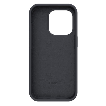 Nakładka Etteri Silicone Case do iPhone 15 Pro 6,1" czarna