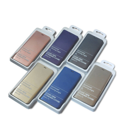 Etui Smart Clear View do Samsung Galaxy A14 5G złote