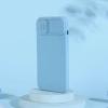 Nillkin CamShield Magnetische Silikonhülle iPhone 14 Plus Magnetische MagSafe-Kameraabdeckung Lila