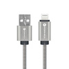 Kabel USB A do Lightning Forcell F-Energy 2,4A 12W Metal 2 m C236 srebrny