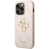 Guess 4G Big Metal Logo Hülle für iPhone 15 Pro – Rosa