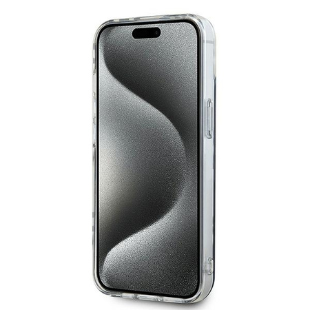 DKNY DKHCP15SHDLCEK iPhone 15 / 14 / 13 6.1" czarny/black hardcase IML Checkered Mono Pattern