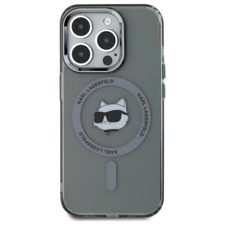 Karl Lagerfeld nakładka HC MagSafe IML Metal Choupette Head do iPhone 15 Pro Max 6,7" czarna