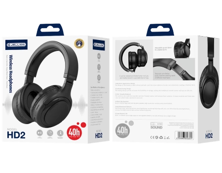 JELLICO wireless headphones HD2 Black