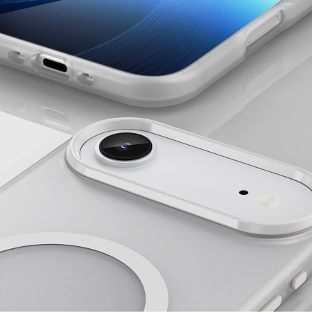 Etui Magnetic Abrasive na iPhone 17 Air kompatybilne z MagSafe - matowe białe