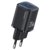 USAMS Ład. siec. CC248 20W GaN USB-C Fast Charging HC Series czarny/black CC248TC01