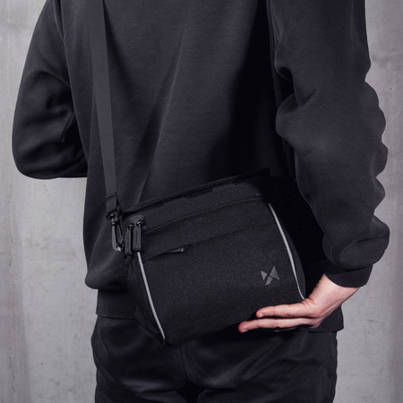 Wozinsky Fahrrad Lenkertasche Fahrrad Umhängetasche schwarz (WBHBB-01)