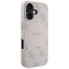 Original Handyhülle IPHONE 16 Guess 4G Circle Classic Logo MagSafe rosa