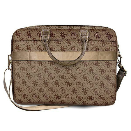 Guess Torba GUCB15G4GFBR 15" brąz/brown 4G Uptown