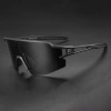 Rockbros Polarisierte Fahrradbrille mit UV-Schutz und Korrektureinsatz 14120008006 Graue Gläser - Schwarz
