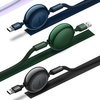 Baseus Bright Mirror 2 3in1 USB Typ A Kabel - Micro USB + Lightning + USB Typ C 3.5A 1.1m lila (CAMJ010005)
