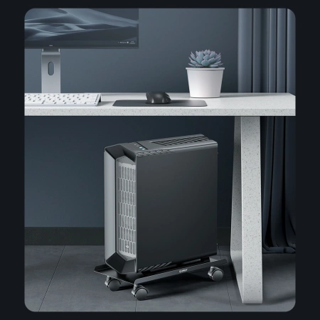 Stojak na komputer Orico na kółkach - czarny