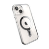Speck Presidio Perfect-Clear ClickLock & Magsafe - Etui iPhone 15 / iPhone 14 / iPhone 13 (Clear / Chrome Finish / Serene Silver)