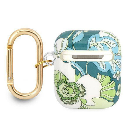 Schutzhülle APPLE AIRPODS Guess AirPods Flower Strap Collection (GUA2HHFLN) grün
