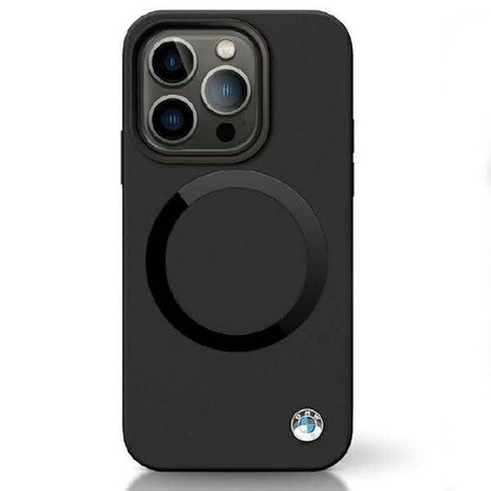 Original Case IPHONE 14 PRO BMW Signature Liquid Silicone MagSafe (BMHMP14LSILBK2) black