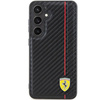 Oryginalne Etui FERRARI hardcase Carbon Printed Line FEHCS24SN3DUR do Samsung Galaxy  S24 Czarny