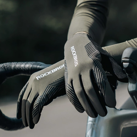 Rockbros cycling gloves spring/summer/autumn, full, size: S - green