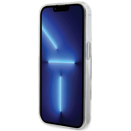 Oryginalne Etui IPHONE 15 PRO MAX Karl Lagerfeld Hardcase Ring Stand Karl&Choupettte MagSafe białe