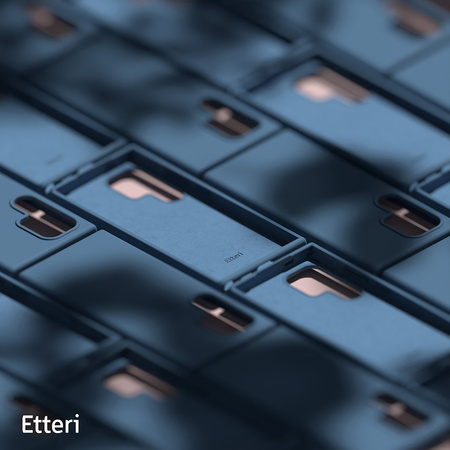 Nakładka Etteri Silicone Case do Samsung Galaxy S25 Ultra ciemnoniebieska