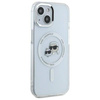 Oryginalne Etui IPHONE 14 Karl Lagerfeld Hardcase IML Metal Karl&Choupette Head MagSafe (KLHMP14SHLSKCH) białe
