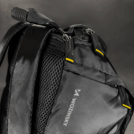Wozinsky sports bag backpack hand luggage bag 40x20x25 cm for plane black (WSB-B01)