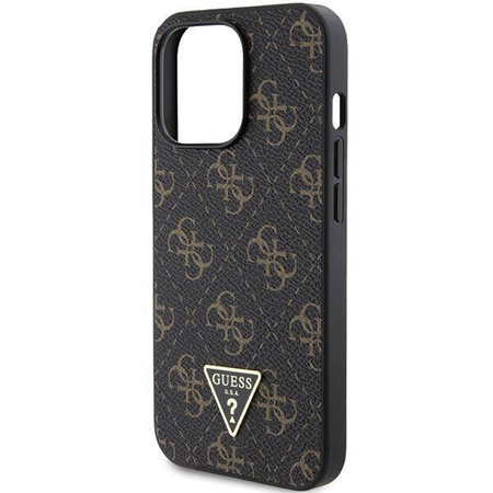 Oryginalne Etui GUESS hardcase 4G Triangle Metal Logo GUHCP14LPG4GPK do Iphone 14 Pro czarny