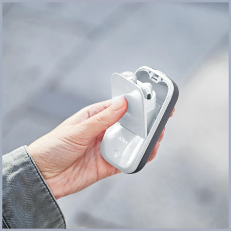 Lexon Speakerbuds Słuchawkibezprzewodowe z głośnikiem bluetooth szary/grey LA127G