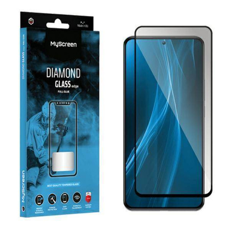 Tempered Glass HONOR PLAY 8T MyScreen Diamond Glass Edge Full Glue black