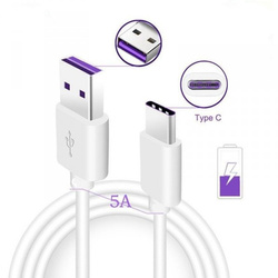 HUAWEI KABEL USB TYP-C 5A BIAŁY HL-1289 AP71 QC3.0