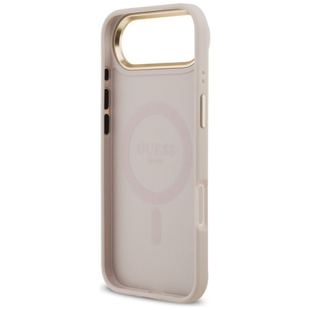 GUESS futerał do IPHONE 17 Air kompatybilny z MagSafe GUHMP17MP4MSEGCP (PU 4G W/ Classic) różowy