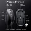 Ugreen MU103 Bluetooth 5.0 computer mouse / 2.4GHz USB receiver - black