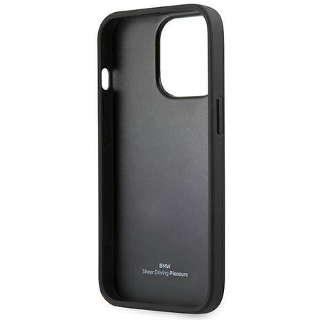 BMW Leather Hot Stamp – Etui iPhone 14 Pro Max (Czarny)