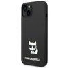 Oryginalne Etui IPHONE 14 PLUS Karl Lagerfeld Hardcase Silicone Choupette Body (KLHCP14MSLCTBK) czarne