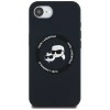 Etui Karl Lagerfeld Liquid Silicone Karl & Choupette Heads z MagSafe na iPhone 16e - czarne