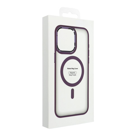 Futerał Matte Mag Cover kompatybilny z MagSafe do IPHONE 15 PLUS fioletowy