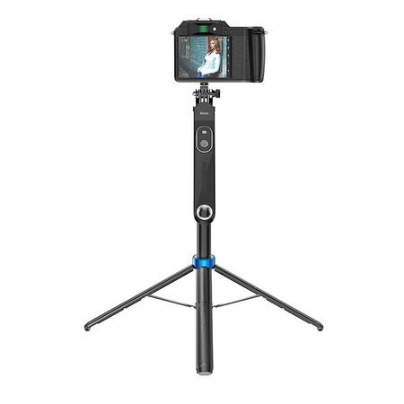 HOCO uchwyt selfie z pilotem bezprzewodowym tripod K22 czarny