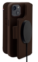 Decoded Detachable Wallet - MagSafe Compatible Leather Protective Case for iPhone 14 Plus (brown)