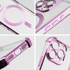 Futerał ANTISHOCK ELECTRO do IPHONE 16 Pro kompatybilny z MagSafe purpurowy