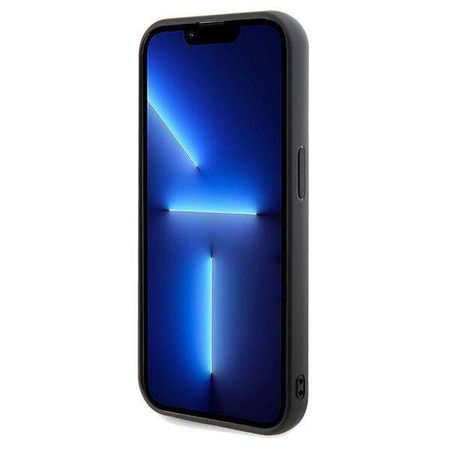 Guess nakładka do iPhone 14 Pro 6,1&quot; GUHCP14LPMSDGSK HC PU DISCO SCRIPT METAL czarna