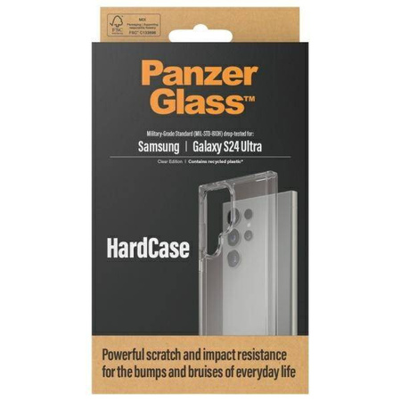 Case SAMSUNG GALAXY S24 ULTRA PanzerGlass HardCase Military Grade 1215 transparent