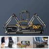 Joyroom Dual Hinge case for iPhone 14 Plus armored case with a stand and a ring holder black