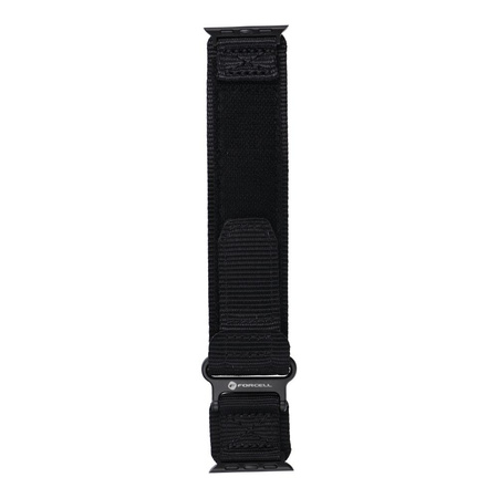 FORCELL F-DESIGN FA05 pasek nylonowy do APPLE Watch 42 / 44 / 45 / 49 mm czarny