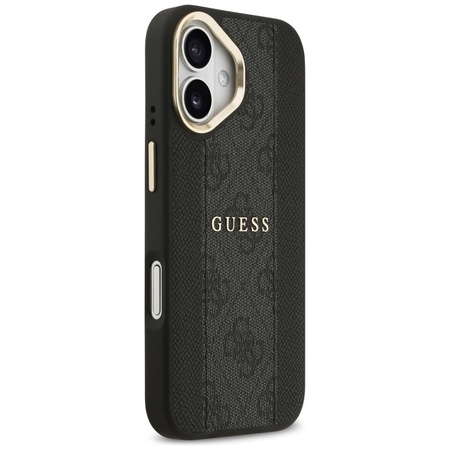 GUESS futerał do IPHONE 17 kompatybilny z MagSafe GUHMP17SPG4SEMCK (PU W/ 4G Stripe) czarny