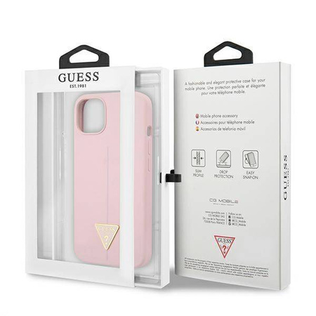 Guess GUHCP13SSLTGU iPhone 13 mini 5.4 "lila / lila Hardcase Silikondreieck