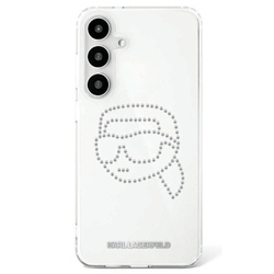 Karl Lagerfeld nakładka HC IML Rhinestones K Head do Samsung Galaxy S25 przezroczysta