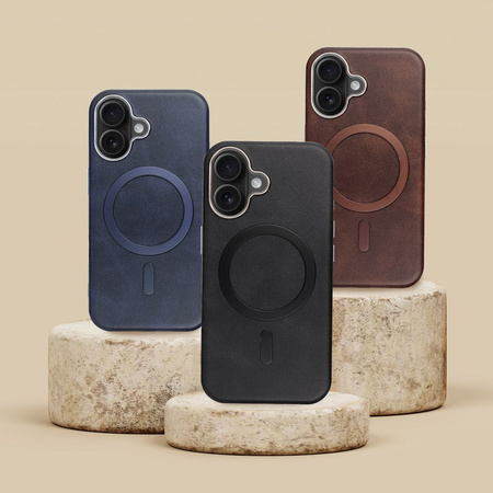 Futerał GENTLEMAN MAG COVER kompatybilny z MagSafe do IPHONE 13 PRO granatowy